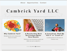 Tablet Screenshot of cambrickyard.com